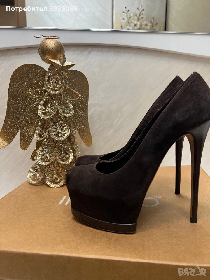 Луксозни италиански обувки Gianmarco Lorenzi,обути само на конкурс, снимка 1