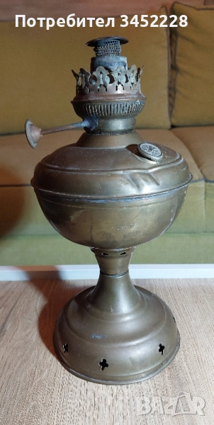 лампа газена месинг , снимка 1