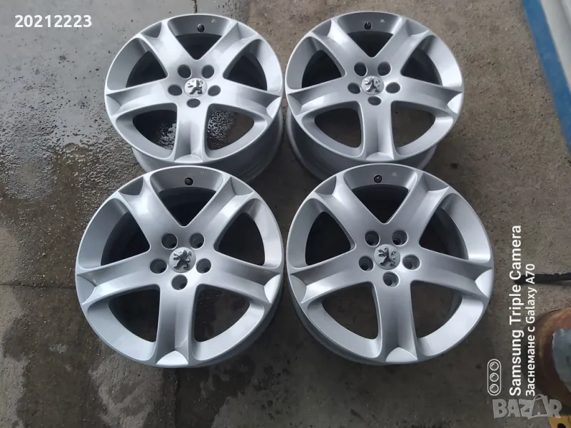 4 броя алуминиеви джанти за Peugeot 407,508 17, снимка 1