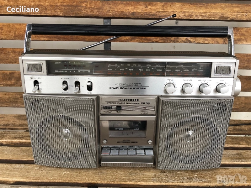 Радиокасетофон Telefinken cr-30 Много запазен и работещ, снимка 1
