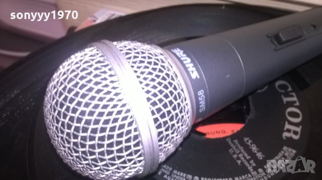 SHURE SM58-PROFESSIONAL MICROPHONE-ВНОС ШВЕИЦАРИЯ, снимка 2 - Микрофони - 27879493