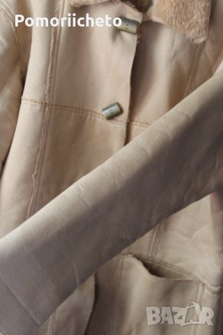 Леко палто имитация на кожа, снимка 8 - Палта, манта - 26456360