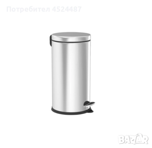 Кофа за смет с педал Vinoks 409400, 3л., инокс, снимка 4 - Мопове, кофи, четки и метли - 52712246