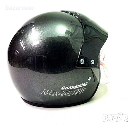 Каска за Скутер N16 -670455 Цвят-Графит/Сива/Червена/Синя, снимка 2 - Аксесоари и консумативи - 33215915