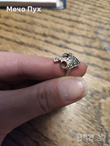 Сребърен пръстен (87), снимка 3 - Гривни - 39387186