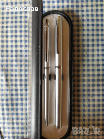 стар комплект писалка и химикалка BALLOGRAF, снимка 2 - Ученически пособия, канцеларски материали - 50328552