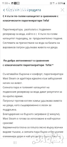 Парогенератор Теfal Purely Simple, снимка 2 - Ютии - 47446374