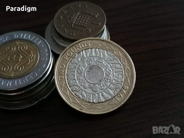 Монета - Великобритания - 2 паунда | 1998г.