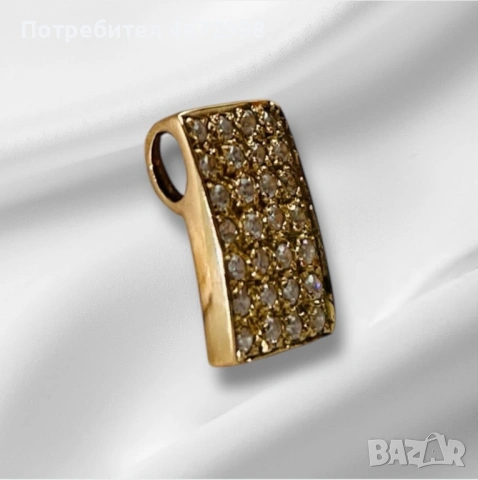 Златна висулка 14к, снимка 2 - Колиета, медальони, синджири - 53266242