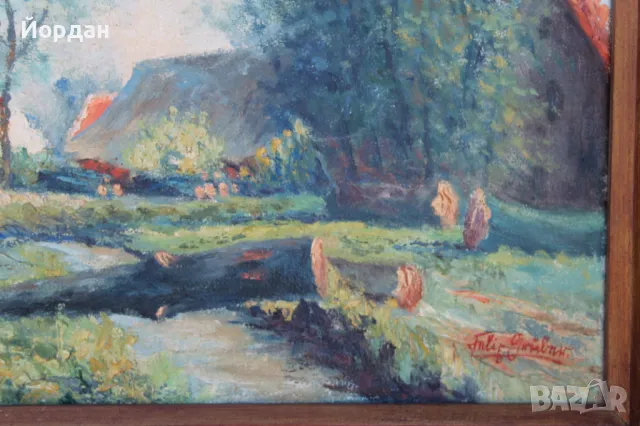 Стара Европейска картина, снимка 7 - Картини - 50099452