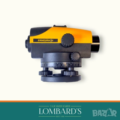 Оптичен нивелир Ermenrich PL30, до 120 м, N: 3158701, снимка 2 - Други инструменти - 53323423