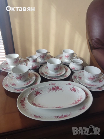 Порцеланов сервиз за чай,плато, снимка 12 - Сервизи - 53335045
