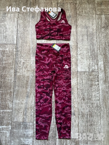 Нов спортен сет flair Flair костюм от две части спортен комплект клин с висока талия и бюстие 