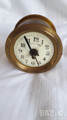 Френски античен месингов будилник от 19-ти век, снимка 5 - Антикварни и старинни предмети - 48113945