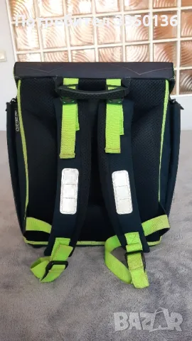 Herlitz Ученическа Раница Зелен Дракон робот. Ергономична, снимка 5 - Ученически пособия, канцеларски материали - 49054368