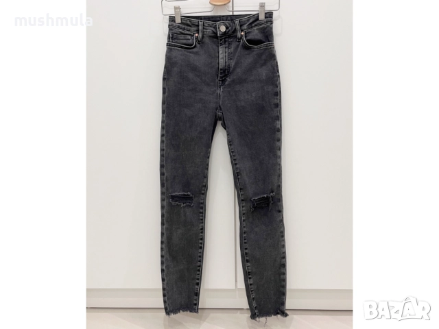 Skinny дънки с цепки Never Denim S