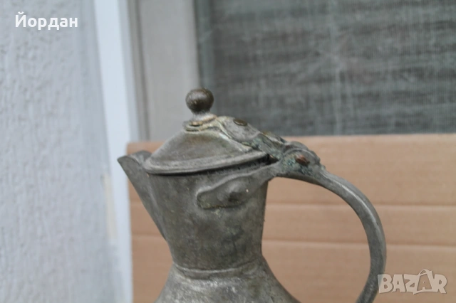 Стара медна кана за вода, снимка 5 - Антикварни и старинни предмети - 53326430
