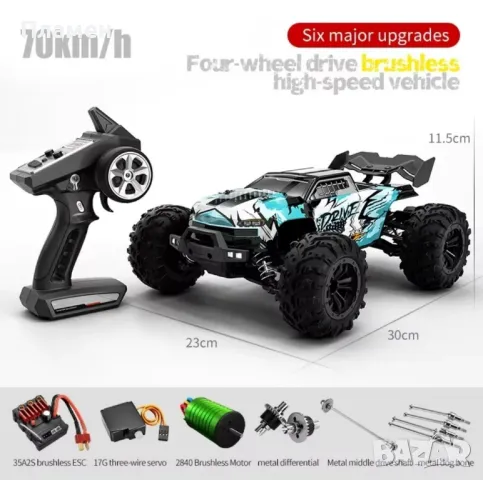 Количка с дистанционно управление RC Car Drive 7.4V 1500Ah 70+ км.ч., снимка 2 - Коли, камиони, мотори, писти - 49102145