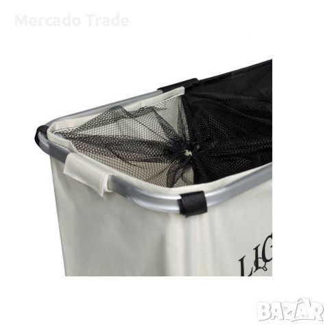 Декоративен двоен кош Mercado Trade, За дрехи, Текстил, снимка 3 - Декорация за дома - 43749238