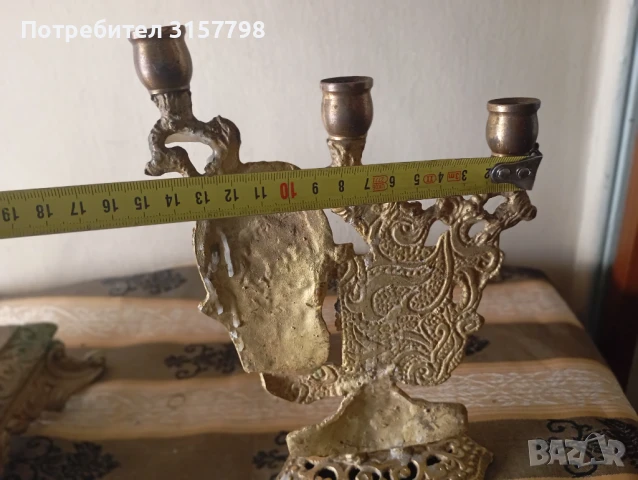 Ретро свещник, снимка 3 - Декорация за дома - 50565112