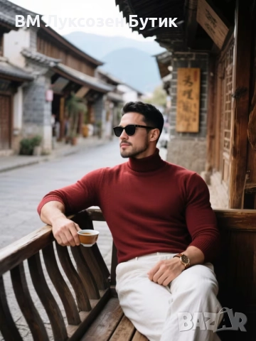 ✨ МЪЖКИ ЛУКСОЗЕН ПУЛОВЕР – СТИЛЪТ, КОЙТО ТЕ ОТЛИЧАВА ✨, снимка 7 - Пуловери - 52678611