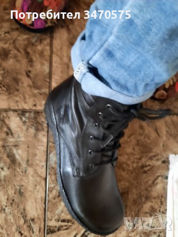 Чисто нови дамски боти от естествена кожа, снимка 8 - Дамски боти - 38285235