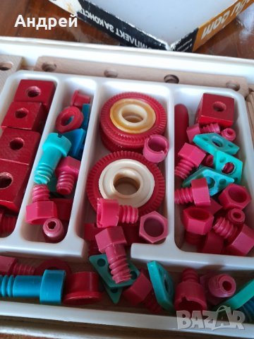 Стар комплект за конструиране от дърво,конструктор Направи сам, снимка 4 - Други ценни предмети - 43989403