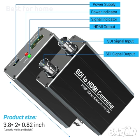SDI към HDMI конвертор , снимка 6 - Друга електроника - 52564755