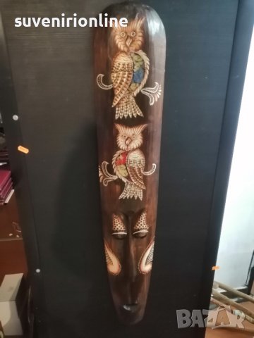 Дървена маска за стена , снимка 2 - Пана - 39767854