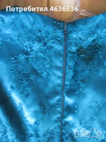 Дамска дантелена рокля с болеро , петролено зелено, снимка 10 - Рокли - 53438189