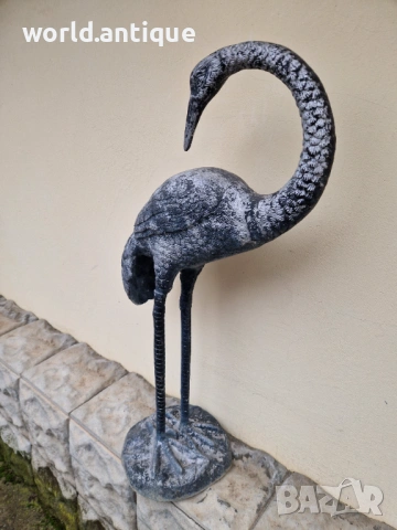 Прекрасна голяма антикварна метална фигура статуетка , снимка 5 - Статуетки - 53211244