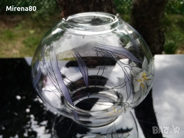 Красива ваза-сфера, снимка 4 - Вази - 52081562