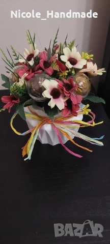 Букети с бонбони и цветя, снимка 4 - Други - 52738755