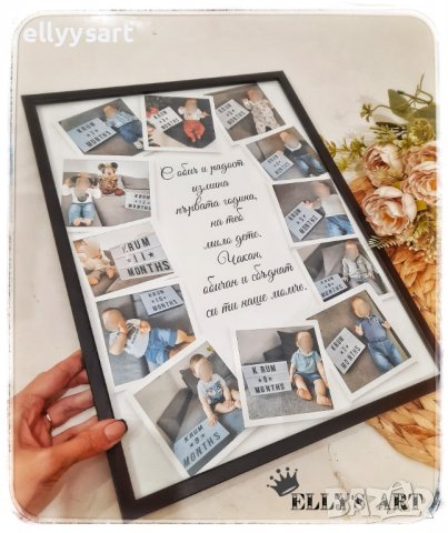 Колаж в рамка "Моите 12 месеца"