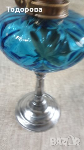 Старинна газена лампа, снимка 4 - Антикварни и старинни предмети - 26665952