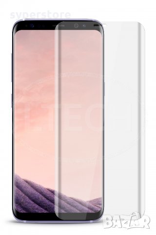 Стъклен протектор за Samsung Galaxy S8 G950 Edge FullFace версия Прозрачен Clear скрийн протектор, снимка 1 - Фолия, протектори - 19593193
