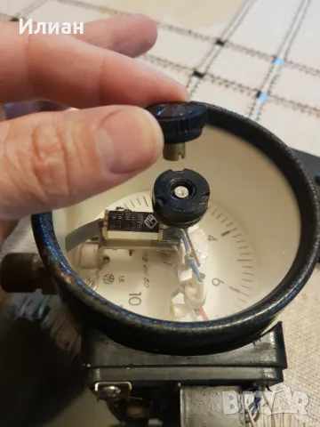 Електро-контактен манометър български Ф10, 10бара, снимка 7 - Други машини и части - 49199397