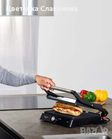 Бездимна скара- контактен грил Taurus  Etna inox 2200w, снимка 7 - Скари - 48250306