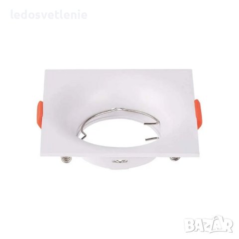 GU10 Корпус Луна Кръг Черен или Бял цвят, снимка 3 - Лампи за таван - 37106896