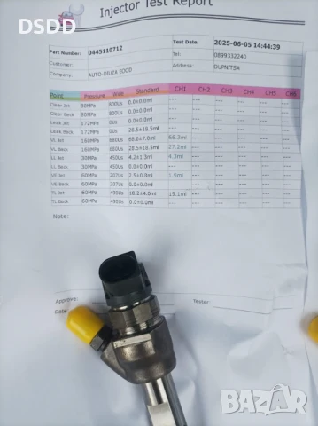 Дюзи / инжектори Bosch 0445110712 за BMW и Mini B47, снимка 3 - Части - 38935889