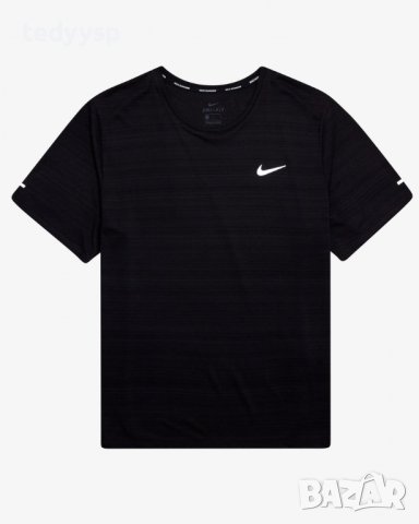 Nike Dri Fit Miler S Black, снимка 3 - Тениски - 36557854