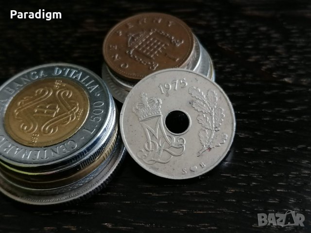 Mонета - Дания - 25 оре | 1975г.