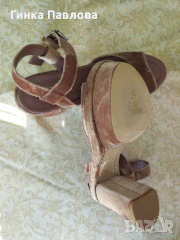 Zara basic-сандали на платформа с ток, снимка 2 - Дамски елегантни обувки - 37737780