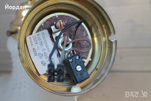 Немски месингови лампи за стена, снимка 6 - Антикварни и старинни предмети - 47895154