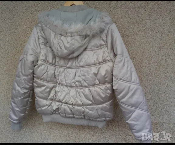 Дебело зимно късо яке с качулка., снимка 2 - Якета - 48521713
