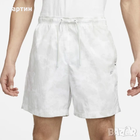 Мъжки къси панталонки Nike Tech Pack Woven Light Silver/White - размер S, снимка 2 - Спортни дрехи, екипи - 51208031