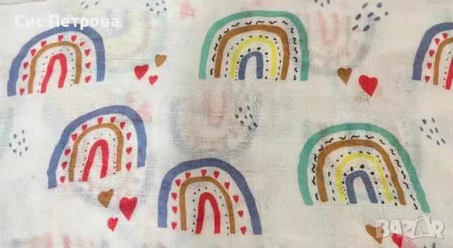 Бебешки муселинови пелени, снимка 3 - Пелени, памперси - 42553794