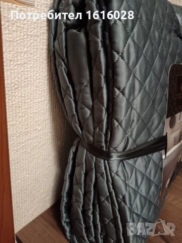 Голяма сатенена покривка - шалте за спалня., снимка 3 - Покривки за легло - 44606090