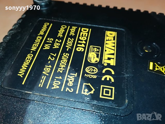 dewalt de9116 battery charger made in germany 1306210911, снимка 11 - Винтоверти - 33197086
