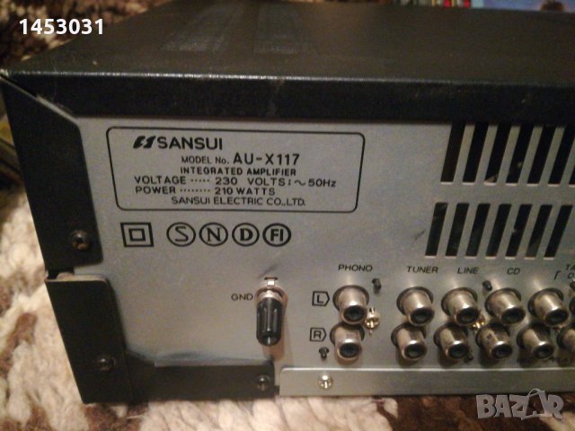 Sansui AU-X117, снимка 6 - Ресийвъри, усилватели, смесителни пултове - 32998212